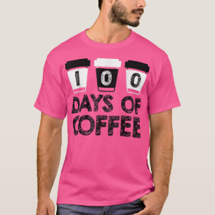 T-shirt 100 jours de l'école Teacher chemise café 100 jour