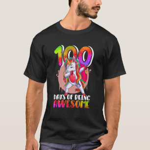 T-shirt 100 Jours de l'école Unicorn Costume filles 1