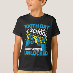 T-shirt 100 Jours De L'École Vidéo Contrôleur De Jeu Garço