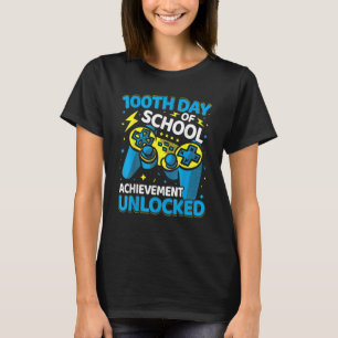 T-shirt 100 Jours De L'École Vidéo Contrôleur De Jeu Garço