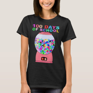 T-shirt 100 Jours De Machine De Gumball Scolaire Pour Les
