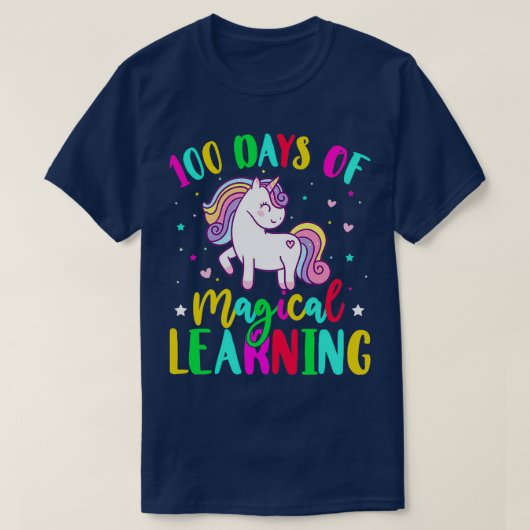 T-shirt 100 Jours de Magical Learning School Étudiant à la (Design devant)