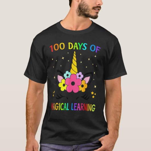 T-shirt 100 Jours de Magical Learning School Smarter Dabbi (Devant)