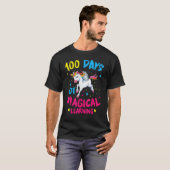 T-shirt 100 Jours De Magical Learning School Unicorn Teach (Devant entier)