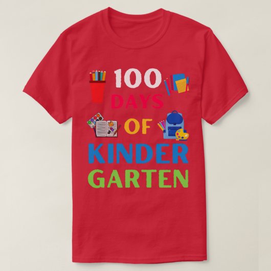 T-shirt 100 Jours de maternelle Célébration Enfants Don 1 (Design devant)