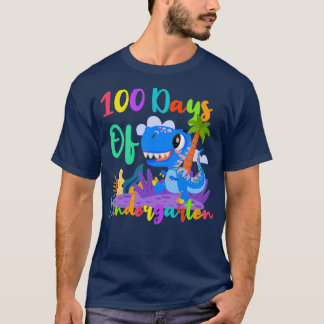 T-shirt 100 Jours De Maternelle Drôle Dinosaure Don Pour K