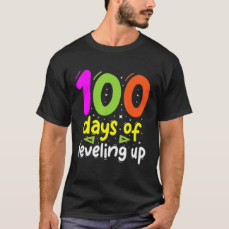 T-shirt 100 Jours de nivellement up Enfants Joueur Joueurs