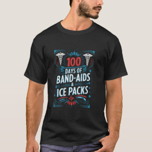 T-shirt 100 Jours de pansements et de poche de glace, infi