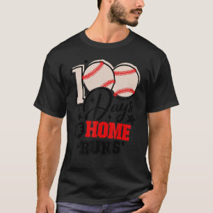 T-shirt 100 jours de professeur de baseball de circuits 10