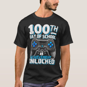 T-shirt 100 Jours De Réussite De L'École Jeu Vidéo Déverro