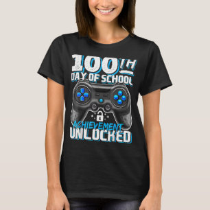 T-shirt 100 Jours De Réussite De L'École Jeu Vidéo Déverro