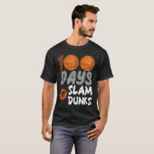 T-shirt 100 Jours De Slam Dunk Basketball 100E Jour De Sch (Devant entier)