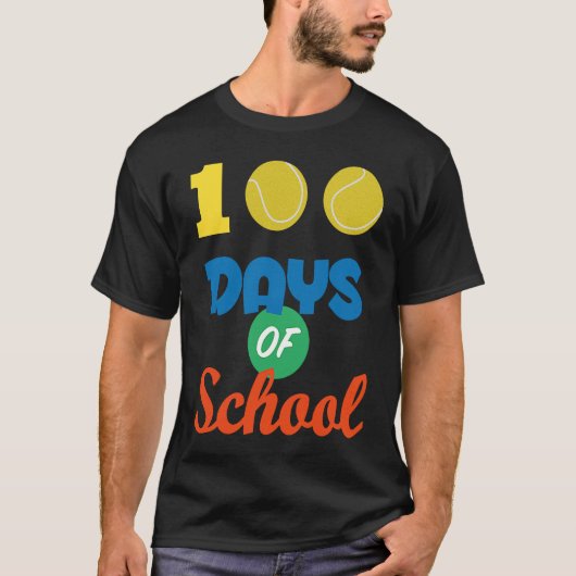 T-shirt 100 Jours De Tennis Scolaire 100 Jours Plus Smarte (Devant)