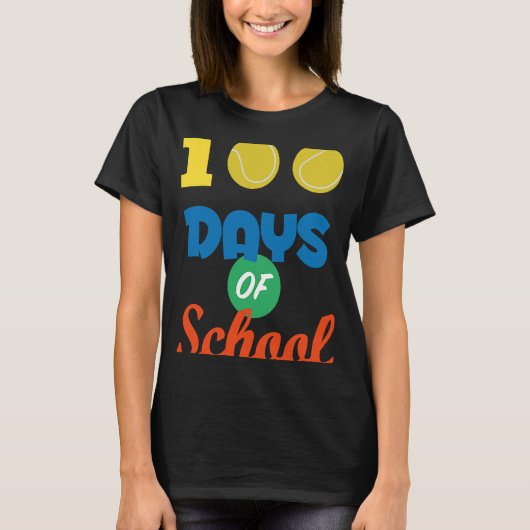 T-shirt 100 Jours De Tennis Scolaire 100 Jours Plus Smarte (Devant)