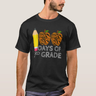 T-shirt 100 Jours De Tigre De 3E Année Imprimer Joyeux 100