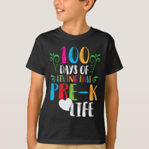 T-shirt 100 jours de vie qui pré-k vie100jours d'école