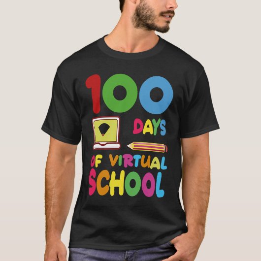 T-shirt 100 Jours De Virtual School 2023 (Devant)