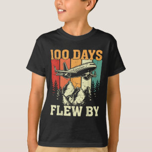 T-shirt 100 Jours De Vol Juste En Avion 100E Jour De