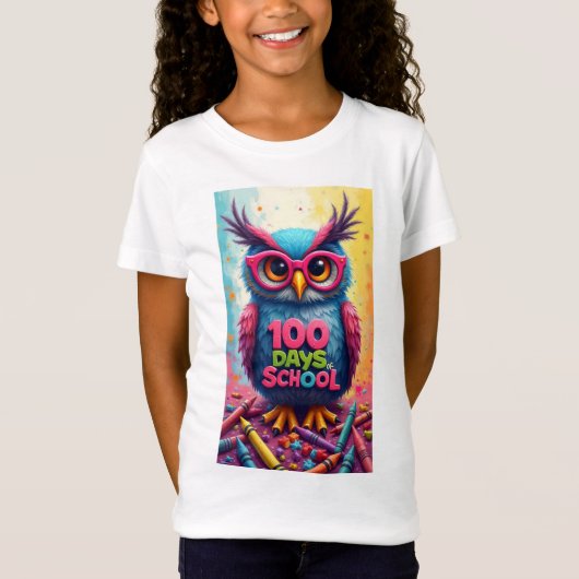 T-Shirt 100 jours d'école (Devant)