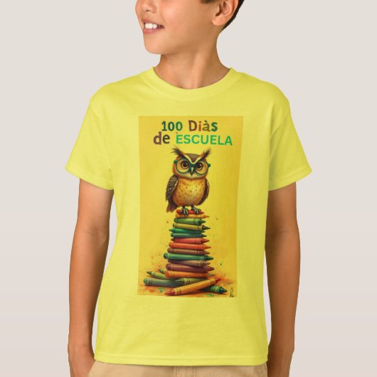T-shirt 100 jours d'école (Devant)