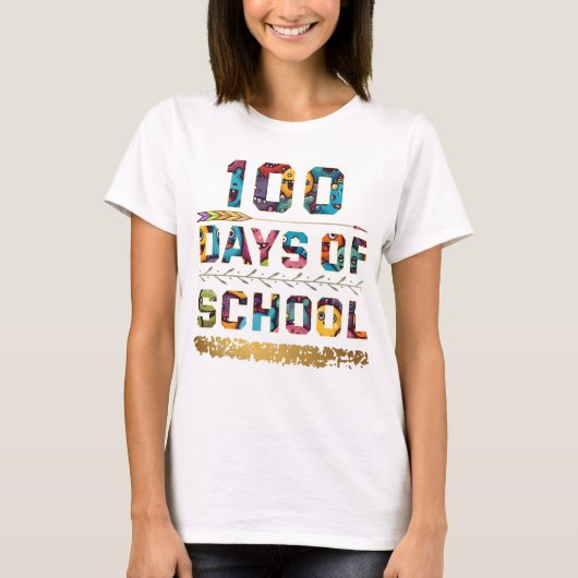 T-shirt 100 jours d'école (Devant)