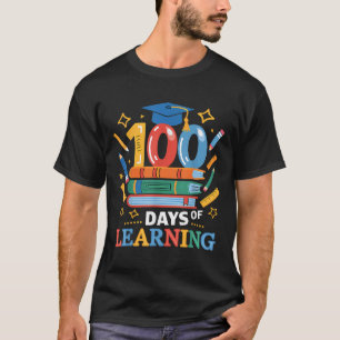 T-shirt 100 Jours D'École 100 Jours D'Enseignant D'Apprent