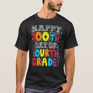 T-shirt 100 Jours D'école 100e Jour De Professeur De 4e