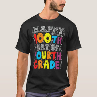 T-shirt 100 Jours D'école 100e Jour De Professeur De 4e