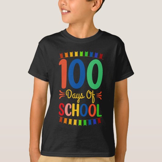 T-shirt 100 jours d'école 100e jour d'école 100 jours (Devant)