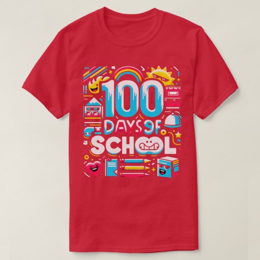 T-shirt 100 jours d'école 3 (Design devant)