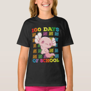 T-shirt 100 Jours D'école Axolotl Enseignant