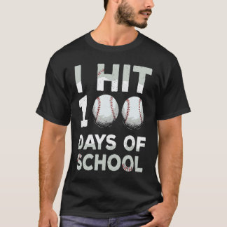 T-shirt 100 Jours d'École Baseball Vintage Enseignant Enfa