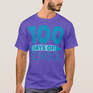 T-shirt 100 jours d'école Blue Crayon