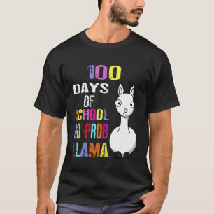 T-shirt 100 jours d'école c'est sans problème llama Llama