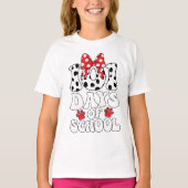 T-shirt 100 Jours D'École Chien Dalmatien 100 Jours Plus I (Devant)