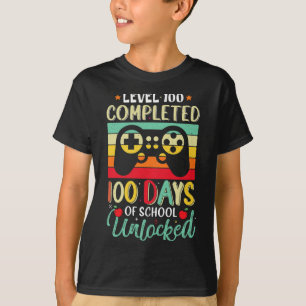 T-shirt 100 Jours D'École Complet Gamer Niveau Garçon Déve