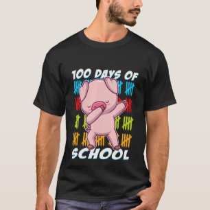 T-shirt 100 Jours d'école Dabbing Pig animal tee