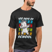 T-shirt 100 Jours D'École Dabbing Zebra animal tee (Devant)