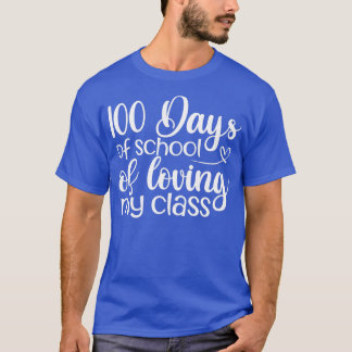 T-shirt 100 jours d'école d'amour Ma classe 1