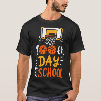 T-shirt 100 jours d'école de baseball