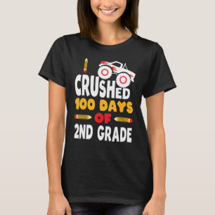 T-shirt 100 Jours D'École Deuxième Année Monster Truck 2E