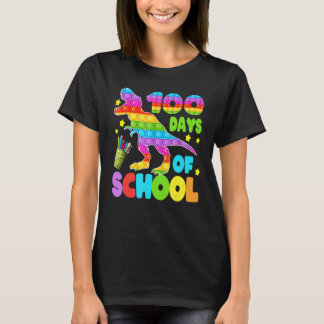 T-shirt 100 Jours D'école Dinosaure Pop it Enseignant Enfa