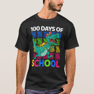 T-shirt 100 JOURS D'ÉCOLE Drôles Professeurs Dinosaures En