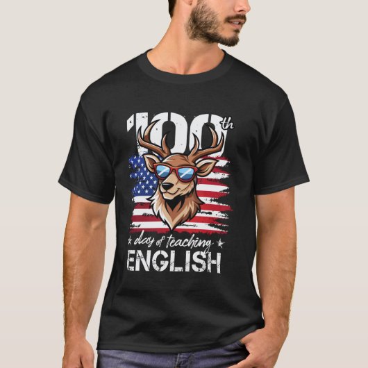 T-shirt 100 jours d'école Élémentaire Élève Enseignant 100 (Devant)