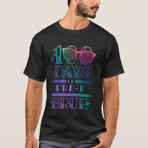 T-shirt 100 jours d'école Enseignant élève de pré-maternel