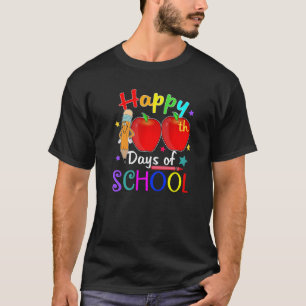 T-shirt 100 Jours D'école Enseignant Et Élève Enfants Smat