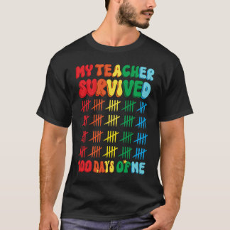 T-shirt 100 Jours d'École Enseignants Enfants 100e Jour d'