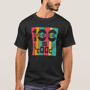 T-shirt 100 Jours D'école Est Un Professeur Rétro Vintage