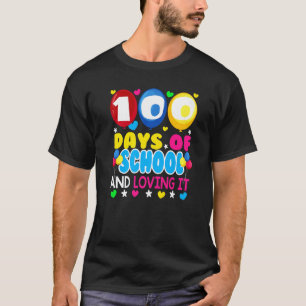 T-shirt 100 Jours d'école et aimer It mignon Cadeaux Teach