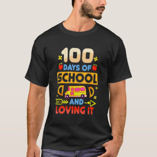 T-shirt 100 Jours D'école Et L'adorant Drôle Tasse Élève
